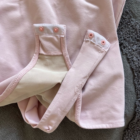 Free People Pink Square Neck Bodysuit - Picture 11 of 12